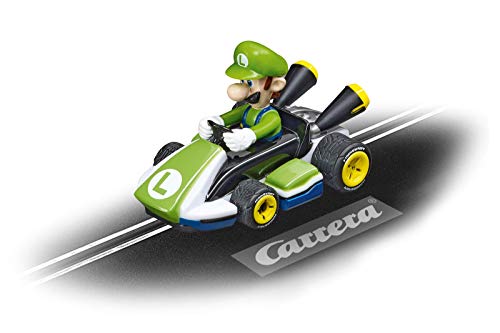 Carrera - 20065020 First Mario Kart - Luigi Rennauto I Maßstab 1:50 I Rennauto Rennbahn First I Für Kinder ab 3 Jahren & Erwachsene von Carrera