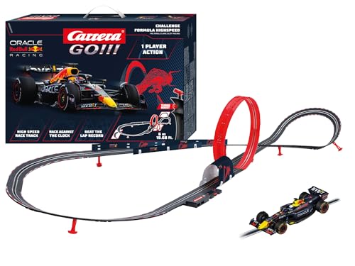 Carrera - 20068002 GO!!! Challenge Formula Racing Rennbahn-Set I Rennbahnen & lizensierte Slotcars | bis zu 1 Spieler | Für Kinder & Erwachsene I Slotcar Rennbahn Maßstab 1:43 Formel 1 Carrera - 20068002 GO!!! Challenge Formula Racing Rennbahn-Set I Rennbahnen & lizensierte Slotcars | bis zu 1 Spieler | Für Kinder & Erwachsene I Slotcar Rennbahn Maßstab 1:43 Formel 1 von Carrera