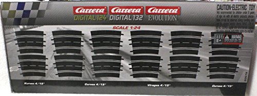 Carrera 20578 Curve 4/15, 12 Stück - Digital 124/132 und Analog von Carrera