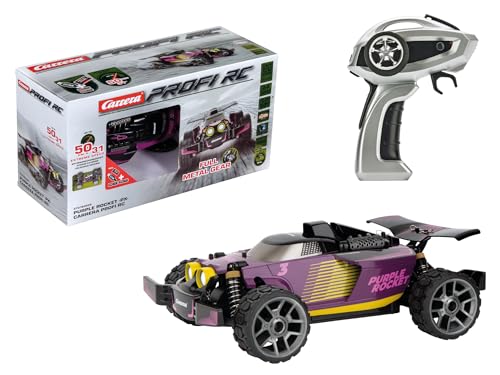 Carrera Profi RC Purple Rocket PX I 2,4GHz I Carrera Profi RC Serie I Extreme Speed bis zu 50 km/h I Allradantrieb I Spritzwassergeschützt I High Performance Drifting I Inkl. LiFePo4 Akku von Carrera