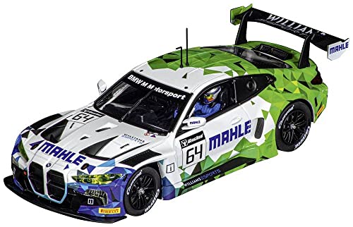 Carrera DIG 124 BMW M4 GT3 Mahle Racing Team | Perfekter Slotcar Ready to Race | Ideal für Männer, Kinder & Erwachsene | Ausgestattet mit Frontlicht & Rück-/Bremslicht | Individuell Codierbar von Carrera