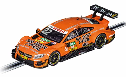 Carrera DIGITAL 124 Mercedes C63 AMG DTM L. Auer, No.22 | V8-Kraftbolzen Ready to Race | Perfekt für Männer, Kinder & Erwachsene | Beeindruckende 1:24 Slotcar Nachbildung mit Original Mercedes-Lizenz von Carrera