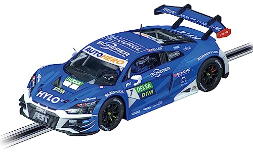 Carrera - 20023946 - Carrera Digital 124 I Audi R8 LMS GT3 evo II Team Abt Sportsline, No.7 I Moderner Klassiker auf der Rennstrecke I Slotcar im Maßstab 1:24 I Frontlicht und Rück- Bremslicht von Carrera