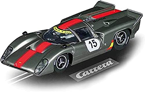 Carrera - 20023957 - DIGITAL 124 I Lola T70 MKIIIb No.15 I Zeitreise in die Motorsportgeschichte I Old-School-Sportwagen im coolen Metallic-Look I Voll funktionsfähig mit Front- & Rückleuchten von Carrera