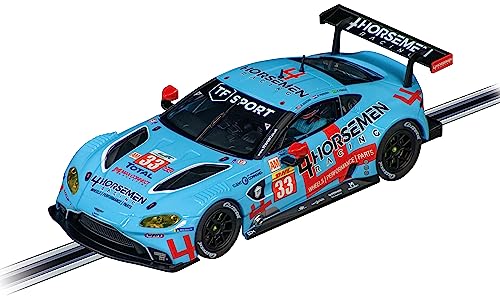 Carrera - 20031074 - DIGITAL 132 I Aston Martin Vantage GTE TF Sport 4 Horsemen Racing No. 33 I Siegerteam Nachbildung I Original Aston Martin Lizenz I Realistisches Fahrerlebnis von Carrera