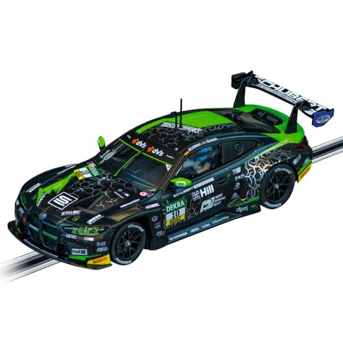 Carrera Evolution - 20027747 I BMW M4 GT3 Slotcar I Slotcar im Maßstab 1:32 I Racing Schubert Motorsport No.10 in schwarz grünem Design I Ready to Race für Jungen & Mädchen I BMW Lizenz von Carrera Evolution