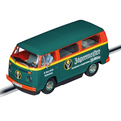 Carrera Evolution VW Bus T2b Jägermeister | Slotcar Ready to Race | Perfekt für Männer, Kinder & Erwachsene | Maßstabsgetreue 1:32 Nachbildung mit Lichtfunktion von Carrera Evolution