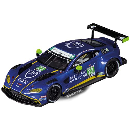 Carrera Evolution I Aston Martin Vantage GT3 Heart of Racing No.23 I Auto für Rennbahn | Rennbahnen und lizensierte Slotcars | bis zu 2 Spieler | Für Jungs & Mädchen ab 8 Jahren & Erwachsene von Carrera