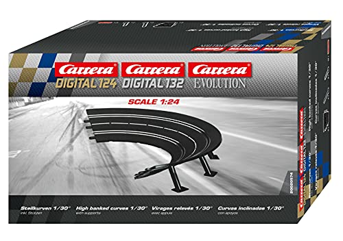 Carrera Exclusiv/Evolution Steilkurven 1/30°, 6 Stück von Carrera