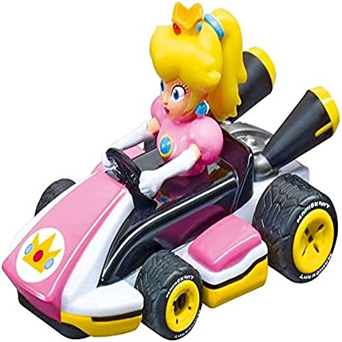 Carrera - 20065019 - Carrera FIRST I Peach Slotcar I Maßstab 1:50 I Ikonische Charakter aus dem Mario Kart Universum I Ideal für Kinder I Mario Kart Fans & Einsteiger ab 3 Jahren I Einfache Steuerung von Carrera