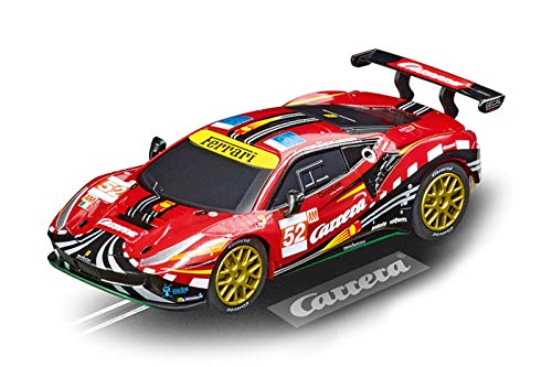 Carrera GO!!! Ferrari 488 GTE AF Corse No. 52 “Carrera” I Rennbahnen und lizensierte Slotcars | bis zu 2 Spieler | Für Jungs und Mädchen ab 6 Jahren & Erwachsene, Rot von Carrera