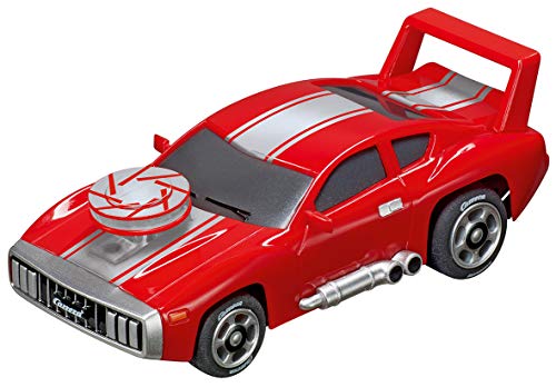 Carrera GO!!! Muscle Car Red Rennauto I Slotcar Bahn GO!!! I Maßstab 1:43 I Spielzeug für Kinder ab 6 Jahre & Erwachsene I Mit Beleuchteter Motorhaube von Carrera