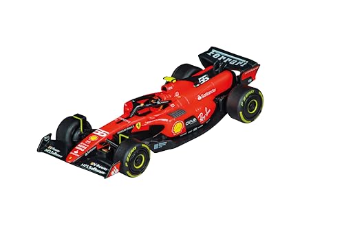 Carrera GO!!! Ferrari SF-23 C. Sainz, No.55 | Fahrzeug im Maßstab 1:43 | Slotcar | Kompatibel, GO!! Plus und GO!!! Battery Operated | Für Jungs und Mädchen ab 6 Jahren & Erwachsene von Carrera