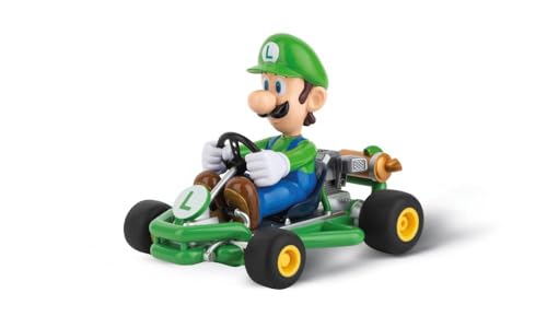 Carrera RC I 2,4GHz Mario Kart Pipe Kart I Luigi RC-Fahrzeug I Offiziell lizenziert I Authentisches Design I Für Nintendo-Fans I Ferngesteuertes Auto von Carrera