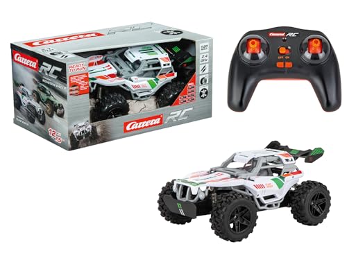 Carrera RC I 2,4GHz Team Rider I RC Buggy mit voller Fahr- und Lenkfunktion I Vollgefedert I Luftreifen I Spaß für Draußen - Abenteuer im Garten oder Park I Geeignet für Kinder ab 6 Jahren von Carrera