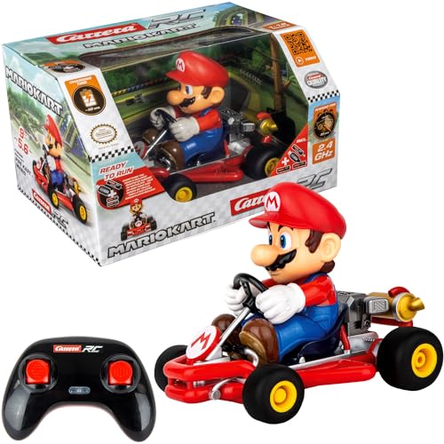 Carrera RC Mario Kart Pipe Kart für Kinder ab 6 Jahren I ferngesteuertes Auto mit Vollfunktion-Steuerung I für Einsteiger geeignet I bis zu 9km/h von Carrera