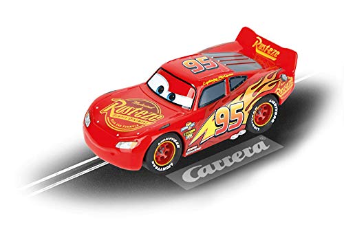 Carrera - 20065010 - Lightning McQueen aus Disney Pixar Cars Slotcar I Exklusiv für Bahn I Detailreich I Geeignet für Jungs & Mädchen I Perfektes Einstiegsrennfahrzeug für Kinder von Carrera