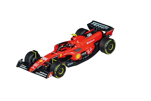 Carrera - 20064239 GO!! Ferrari SF-23 C. Sainz, No.55 | Fahrzeug im Maßstab 1:43 | Slotcar | Kompatibel GO!!!, GO!! Plus & GO!!! Battery Operated von Carrera