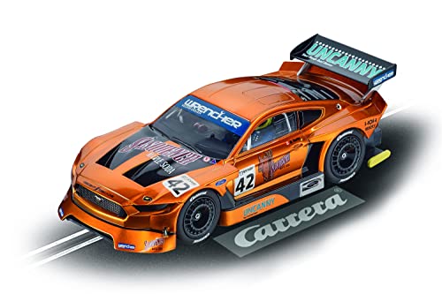 Carrera EVOLUTION I Ford Mustang GTY No.42 I Auto für Rennbahn | Rennbahnen und lizensierte Slotcars | bis zu 2 Spieler | Für Jungs & Mädchen ab 8 Jahren & Erwachsene von Carrera