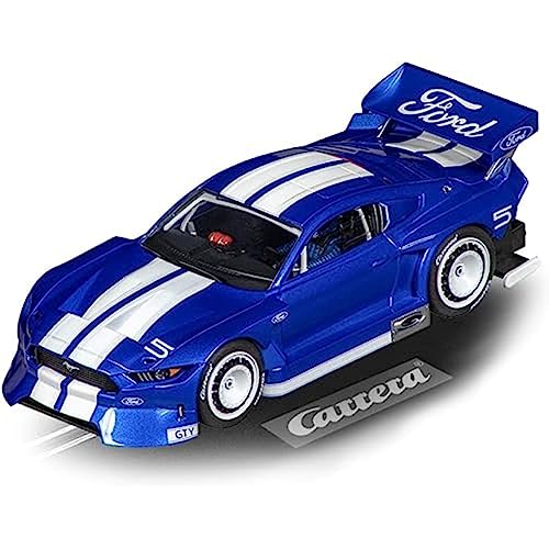 Carrera Evolution I Autorennbahn Slotcar Ford Mustang GTY Drift Edition I Maßstab 1:32 I Ready to Race mit Front & Rücklichtern I Offizielle Ford Lizenz I Drift Action für Jungen und Mädchen von Carrera Evolution