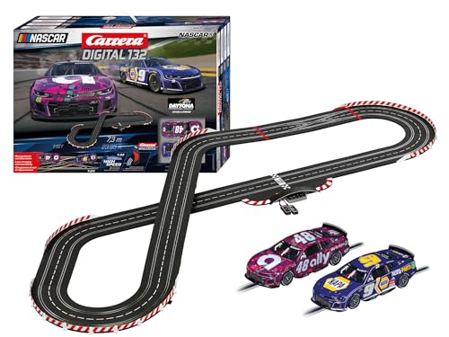 Carrera - 20030042 - Carrera Digital 132 | NASCAR Rennbahn-Set | Carrera Bahn und lizensierte Slotcars | bis zu 6 Spieler | Für Kinder ab 8 Jahren & Erwachsene von Carrera