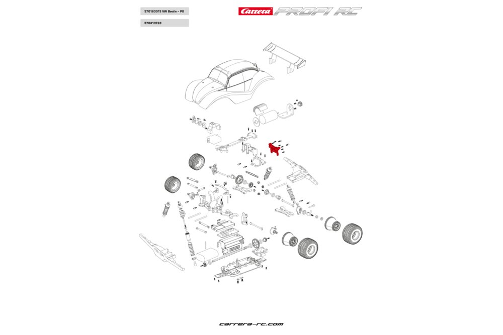 Profi Offroad Karosseriehalterung VW Bettle #183013 von Carrera