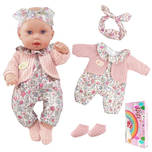 12 Zoll Babypuppen und Babypuppenkleidung, 1 Baby Puppen 1 Kleidung Outfits 1 Haarband 1 Socken 1 Geschenkbox, 30-35 cm Puppe Kleidung Mädchen Geburtstag Geschenk 12 Zoll Babypuppen und Babypuppenkleidung, 1 Baby Puppen 1 Kleidung Outfits 1 Haarband 1 Socken 1 Geschenkbox, 30-35 cm Puppe Kleidung Mädchen Geburtstag Geschenk von Carreuty