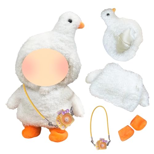 4 Stück Schwanenkleidung für 17 cm Plüschpuppen, Kleidungsset beinhaltet 1 Overall 1 Kopfbedeckung 1 Kamera-Anhänger 1 Paar Socken für Puppen Premium-Outfit Geburtstag Urlaub Geschenk für Mädchen 4 Stück Schwanenkleidung für 17 cm Plüschpuppen, Kleidungsset beinhaltet 1 Overall 1 Kopfbedeckung 1 Kamera-Anhänger 1 Paar Socken für Puppen Premium-Outfit Geburtstag Urlaub Geschenk für Mädchen von Carreuty