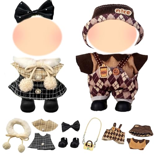 17 cm Große Puppenkleidung, Bekleidung für 17CM Plüsch Puppen, Passende Kleidung für die Plüsch Toy Vinyl Plush Toy Puppenkleidung Zubehör Geschenk Kinder 17 cm Große Puppenkleidung, Bekleidung für 17CM Plüsch Puppen, Passende Kleidung für die Plüsch Toy Vinyl Plush Toy Puppenkleidung Zubehör Geschenk Kinder von Carreuty