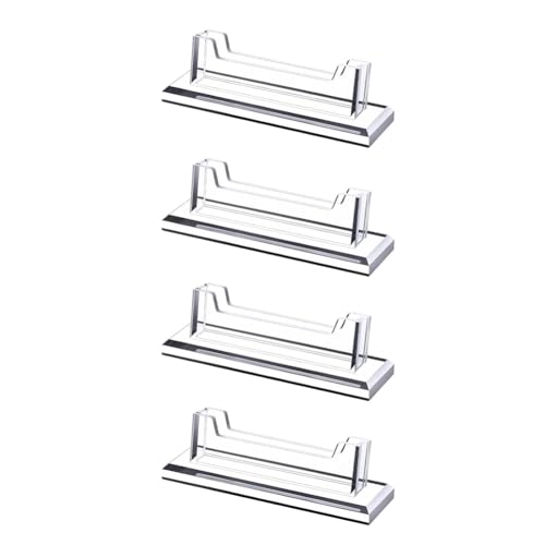 Carriere 4er-Pack Magnetischer Kartenhalter-Basis, Sammelkartenständer, Kartenhüllen, Schutzbasis für Standardkarten, Baseball-Karten-Display, Langlebig von Carriere