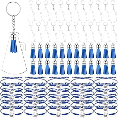 Carriere Cheerleader-Geschenke, 24 Acryl-Cheerleader-Schlüsselanhänger mit 24 Cheerleader-Armbändern für und Mädchen, Cheerleader-Geschenke, Langlebig, Einfach zu Verwenden von Carriere