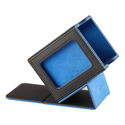 Carriere Kartenaufbewahrungsbox für Sammelkarten, Kartendeckbox mit Sichtfenster Kartendeckhülle Kartendeckbox Blau von Carriere