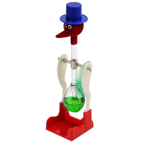Carriere Transparenter Trinkvogel mit Flüssigem Perpetual Motion Balance Trinkwasservogel Non-Stop-Lernspielzeug für Kinder,C von Carriere