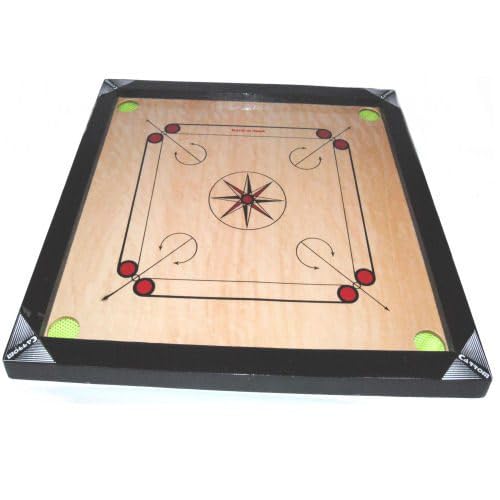 Bhavi Corporation Apex Indian Holz Carrom Board - Groe 50 x 50 cm von Carrom