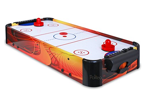 Carromco Airhockey Tisch Speedy-XT, Tischauflage Hockey Tischaufsatz zum leichten Transport -mit Motor, für 2 Spieler ab 6 Jahren, inkl. je 2X Pusher und Puck, 65 x 30 x 17 cm von Carromco