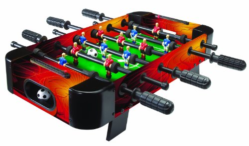 Carromco Fußballkicker Tischauflage GOALY-XT - Tischkicker als Tischaufsatz im farbenfrohen Design, platzsparend, 6 Figuren pro Team, inkl. 2 Kickerbälle von Carromco