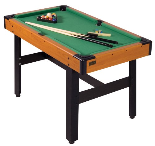 Carromco Pool Billardtisch für Kinder Orion-XT - Mini Billiardtisch mit Zubehör - Tisch Billard Set mit 16 Billardkugeln, 2 Queues, Triangel, Kreide und Bürste, justierbare Füße gegen Unebenheiten von Carromco