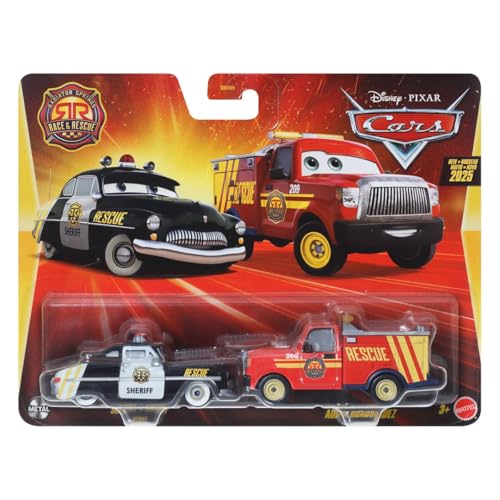 Cars Disney Pixar Pack 2 Autos aus Metall 1:55 – Radiator Springs Race & Rescue Sheriff & EMS Truck Cars Disney Pixar Pack 2 Autos aus Metall 1:55 – Radiator Springs Race & Rescue Sheriff & EMS Truck von Cars