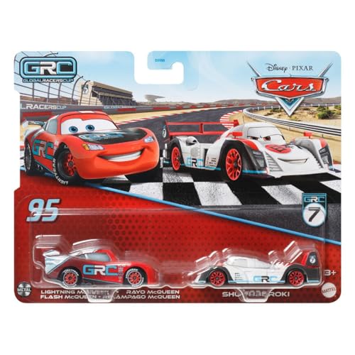 Cars Disney Pixar Pack 2 Metallautos 1:55 - Global Rally Shu Todoroki & Global Rally Lightning McQueen von Cars