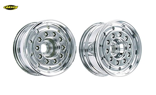 Carson Tamiya Parts Front Wheel Wide Chrome (2) C907061 500907061 von Carson Modellsport