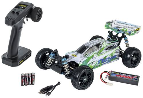 Carson Modellsport 1:10 Ninja-Pro sport X10 2.4G 100% RTR 1:10 RC Modellauto Elektro Buggy Allradant von Carson Modellsport