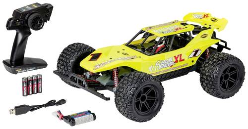 Carson RC Sport Cage Devil XL Gelb Brushed 1:10 RC Modellauto Elektro Buggy RtR 2,4GHz von Carson RC Sport