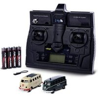 CARSON 500504152 1:87 VW T1 Polizei und Malteser Combo 2.4G LCD von Carson