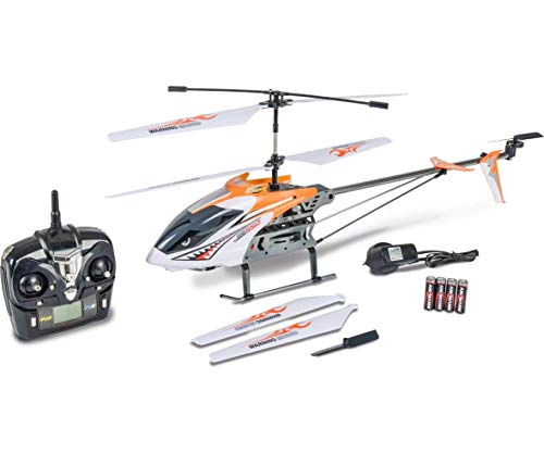 CARSON 500507049 - Easy Tyrann 550 RC 3,5 CH 2.4G 100% RTF, Ferngesteuerter Helikopter, Flugfertiges Modell,RC Helikopter,inkl. Batterien und 2,4 GHz Fernsteuerung,100% flugfertig, LED von Carson