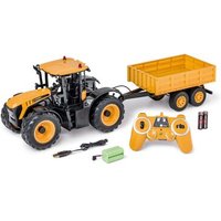 CARSON 500907654 1:16 RC Traktor JCB mit Hänger 2.4GHz 100%RTR von Carson