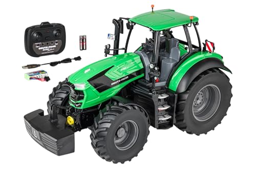 Carson 1:16 Deutz-Fahr Traktor 8280 TTV 100% RTR - Ferngesteuertes Fahrzeug, Baufahrzeug mit Funktionen Licht und Sound, inkl. Batterien und Fernsteuerung, grün, RC, Remote Controled Car Carson 1:16 Deutz-Fahr Traktor 8280 TTV 100% RTR - Ferngesteuertes Fahrzeug, Baufahrzeug mit Funktionen Licht und Sound, inkl. Batterien und Fernsteuerung, grün, RC, Remote Controled Car von Carson