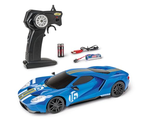 Carson 1:24 Ford GT 2.4GHz 100% RTR - Ferngesteuertes Auto, LED-Beleuchtung, Fahrzeit ca. 60 min, RC Auto, RC Fahrzeug, Remote Control, Ferngesteuertes Spielzeug Carson 1:24 Ford GT 2.4GHz 100% RTR - Ferngesteuertes Auto, LED-Beleuchtung, Fahrzeit ca. 60 min, RC Auto, RC Fahrzeug, Remote Control, Ferngesteuertes Spielzeug von Carson
