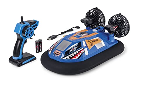 Carson 500108048 Hovershark 2.4G 100% RTR blau/orange - mit 2,4 GHz Fernbedienung, RC Boot, RC Hovershark, ferngesteuertes Spielzeug für Kinder, Luftkissenboot Carson 500108048 Hovershark 2.4G 100% RTR blau/orange - mit 2,4 GHz Fernbedienung, RC Boot, RC Hovershark, ferngesteuertes Spielzeug für Kinder, Luftkissenboot von Carson