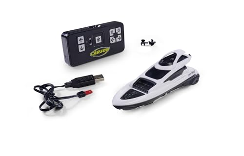 Carson 500108057 Nano Racer Yacht 2,4 GHz - Ferngesteuertes Boot, RC Boot, Ferngesteuertes Boot für Kinder und Erwachsene, inklusive Fernsteuerung von Carson