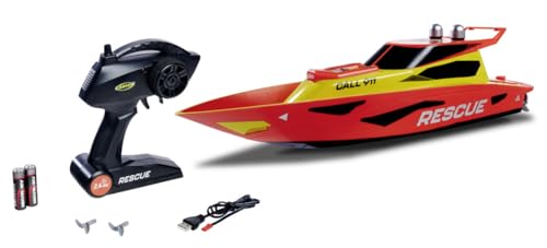 Carson 500108058 RC Rescue 2.4G 100% RTR - Ferngesteuertes Boot, RC Boot, Ferngesteuertes Spielzeug für Kinder und Erwachsene, inklusive Fernsteuerung, Rot Carson 500108058 RC Rescue 2.4G 100% RTR - Ferngesteuertes Boot, RC Boot, Ferngesteuertes Spielzeug für Kinder und Erwachsene, inklusive Fernsteuerung, Rot von Carson